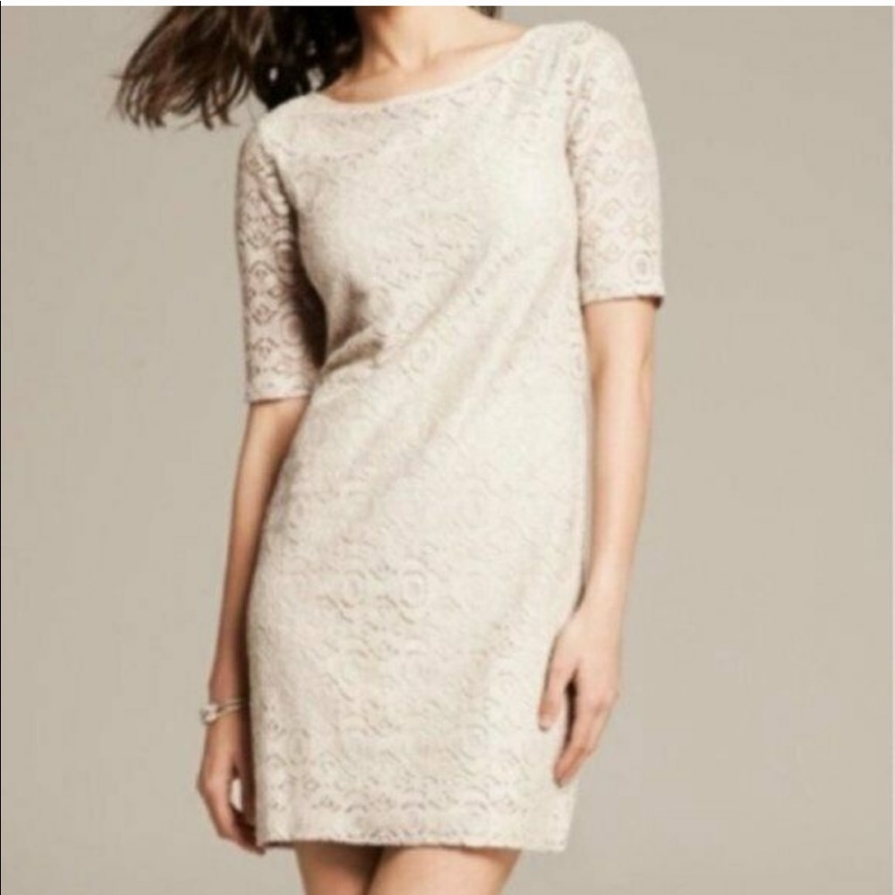 Banana Republic Lace Shift Dress